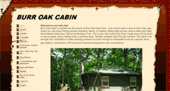 Desktop Screenshot of burroakcabin.com