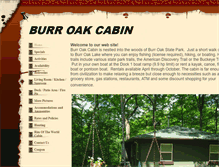 Tablet Screenshot of burroakcabin.com